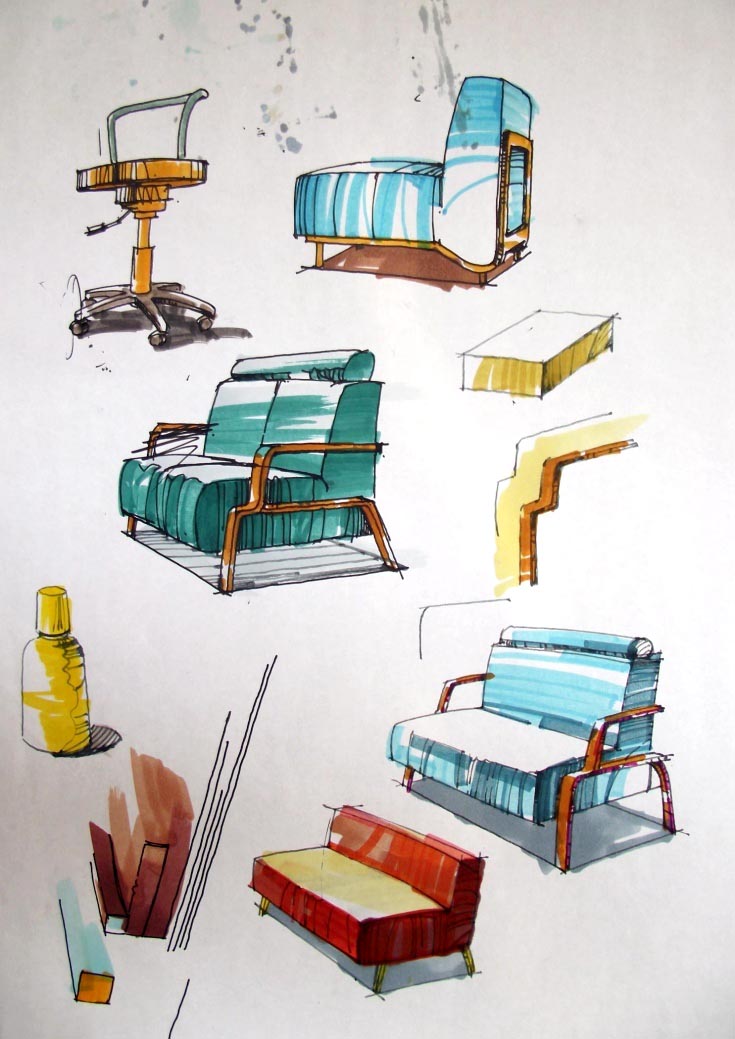 手繪著色 馬克筆在五金產品原創設計中的藝術表達